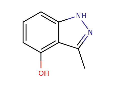 Molecular Structure of 149071-05-6 (4-Hydroxy-3-methyl-1H-indazole)
