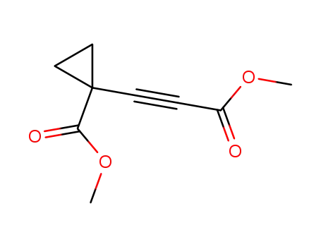 Molecular Structure of 104462-87-5 (Cyclopropanecarboxylic acid, 1-(3-methoxy-3-oxo-1-propynyl)-, methyl
ester)