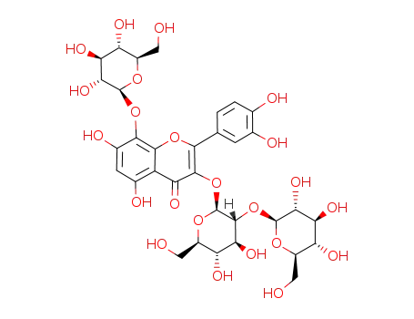 Gossypetin-3-β-D-(2-O-β-D-glucopyranosidoglucopyranosid)-8-β-D-glucopyranosid