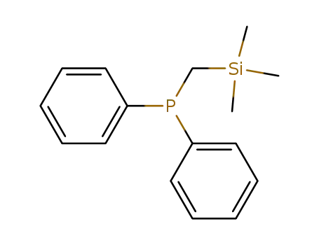 Molecular Structure of 4451-96-1 ((Diphenylphosphino)(trimethylsilyl)methane)