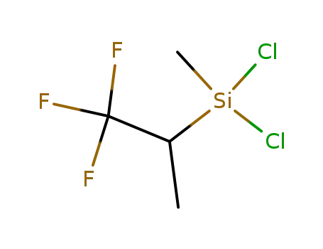 Molecular Structure of 84442-91-1 (Silane, dichloromethyl(2,2,2-trifluoro-1-methylethyl)-)