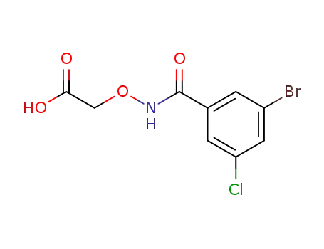 (3-Bromo-5-chloro-benzoylaminooxy)-acetic acid