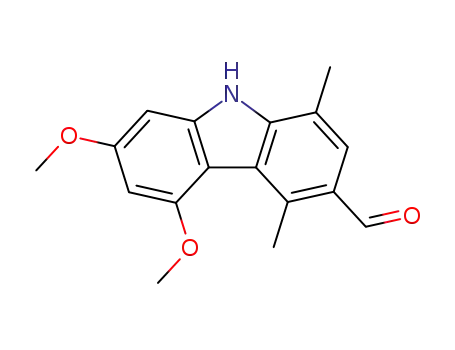 3-formyl-5,7-dimethoxy-1,4-dimethylcarbazole
