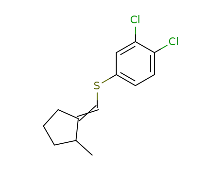 1,2-Dichloro-4-[2-methyl-cyclopent-(E)-ylidenemethylsulfanyl]-benzene