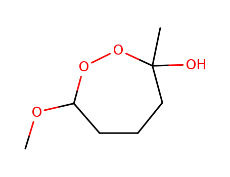 cis/trans-7-methoxy-3-methyl-1,2-dioxepane-3-ol