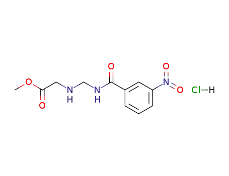{[(3-Nitro-benzoylamino)-methyl]-amino}-acetic acid methyl ester; hydrochloride