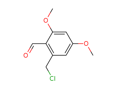 Molecular Structure of 166322-67-4 (Benzaldehyde, 2-(chloromethyl)-4,6-dimethoxy-)