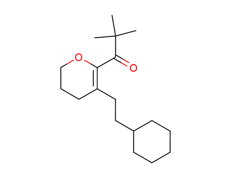 1-[3-(2-Cyclohexyl-ethyl)-5,6-dihydro-4H-pyran-2-yl]-2,2-dimethyl-propan-1-one