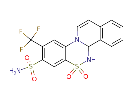 8-sulfamoyl-9-trifluoromethyl-4b,5-dihydroisoquino<1,2-c><1,2,4>benzothiadiazine 6,6 dioxide