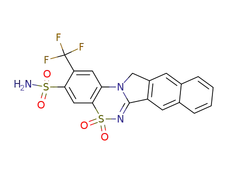 3-Sulfamoyl-2-trifluoromethyl-13H-benzo<5,6>isoindolo<1,2-c><1,2,4>benzothiadiazine 5,5-dioxide