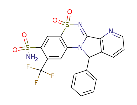 11-Phenyl-3-sulfamoyl-2-trifluoromethyl-11H-pyrido<2',3':3,4>pyrrolo<2,1-c><1,2,4>benzothiadiazine 5,5-dioxide