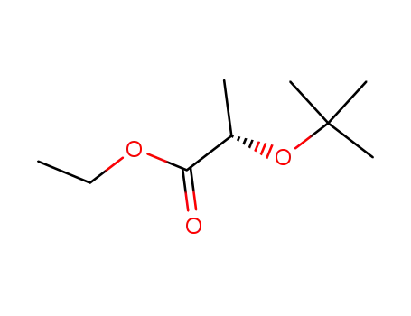 Molecular Structure of 174417-26-6 (Propanoic acid, 2-(1,1-dimethylethoxy)-, ethyl ester, (2S)-)