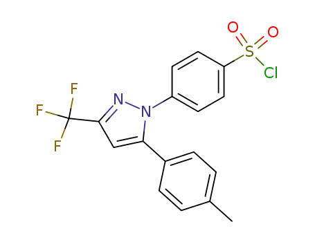 Benzenesulfonyl chloride,
4-[5-(4-methylphenyl)-3-(trifluoromethyl)-1H-pyrazol-1-yl]-