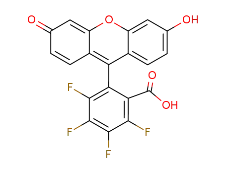 4,5,6,7-tetrafluoro-7a-(6'-hydroxy-3'-oxo-3H-xanthen-9'-yl)benzoic acid