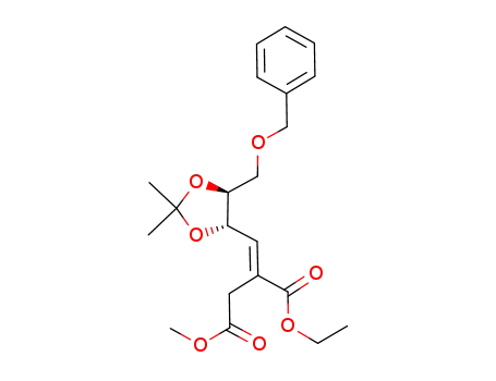 2-[1-((4S,5S)-5-Benzyloxymethyl-2,2-dimethyl-[1,3]dioxolan-4-yl)-meth-(E)-ylidene]-succinic acid 1-ethyl ester 4-methyl ester