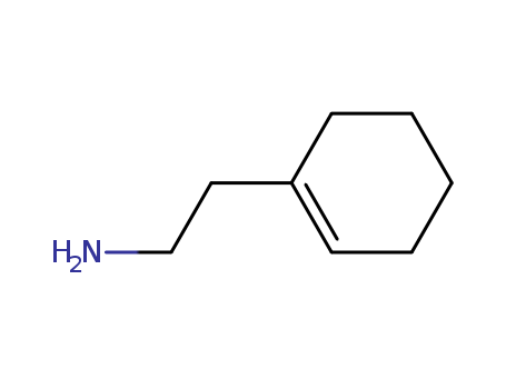 3399-73-3,2-(1-CYCLOHEXENYL)ETHYLAMINE,1-Cyclohexene-1-ethylamine(6CI,7CI);1-(2-Aminoethyl)cyclohexene;1-Cyclohexen-1-ylethylamine;2-(1-Cyclohexen-1-yl)ethylamine;2-(1-Cyclohexenyl)ethanamine;2-(1-Cyclohexenyl)ethylamine;2-(Cyclohexenyl)ethanamine;NSC 26453;Cyclohexylethylamine;