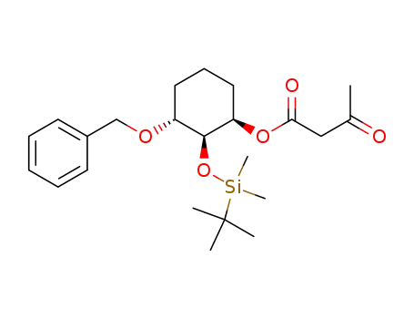 3-Oxo-butyric acid (1R,2S,3R)-3-benzyloxy-2-(tert-butyl-dimethyl-silanyloxy)-cyclohexyl ester