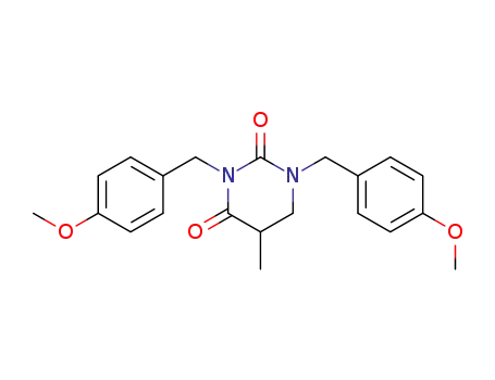 1,3-Bis-(4-methoxy-benzyl)-5-methyl-dihydro-pyrimidine-2,4-dione