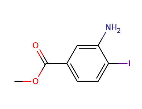 Molecular Structure of 412947-54-7 (methyl 3-amino-4-iodobenzoate)