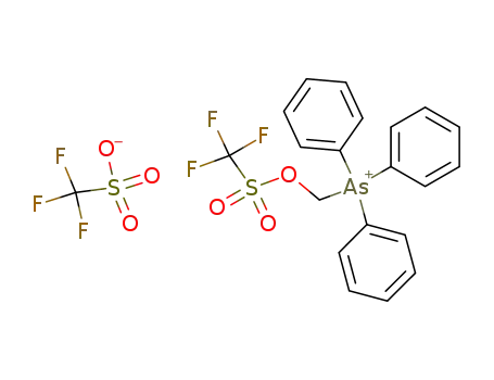 Trifluoro-methanesulfonatetriphenyl-trifluoromethanesulfonyloxymethyl-arsonium;