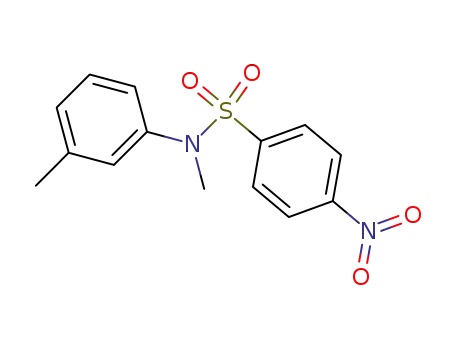 Molecular Structure of 211676-01-6 (Benzenesulfonamide, N-methyl-N-(3-methylphenyl)-4-nitro-)