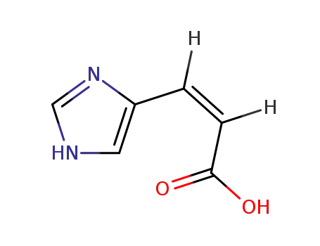 Molecular Structure of 7699-35-6 ((E)-3-(3H-imidazol-4-yl)prop-2-enoic acid)