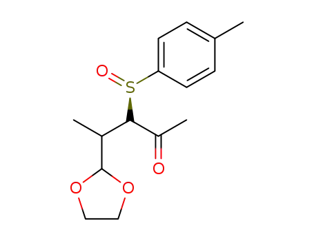 5,5-ethylenedioxy-4-methyl-3-(p-tolylsulfinyl)-2-pentanone