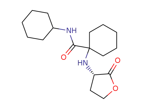 1-((S)-2-Oxo-tetrahydro-furan-3-ylamino)-cyclohexanecarboxylic acid cyclohexylamide