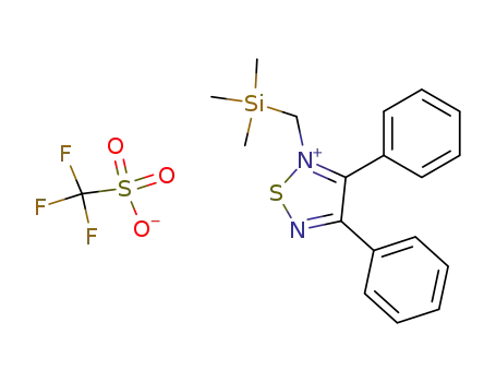 3,4-diphenyl-2-trimethylsilanylmethyl-[1,2,5]thiadiazol-2-ium; trifluoro-methanesulfonate