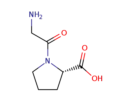 Molecular Structure of 704-15-4 (GLYCYL-L-PROLINE)