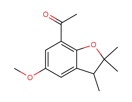 1-(5-methoxy-2,2,3-trimethyl-2,3-dihydrobenzo[2,3-b]furan-7-yl)ethan-1-one
