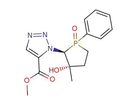 3-hydroxy-2-(5-methoxycarbonyl-1H-1,2,3-triazol-1-yl)-3-methyl-1-phenylphospholane-1-oxide