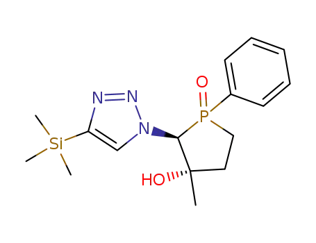 (1R,2S,3R)-3-hydroxy-3-methyl-1-phenyl-2-(4'-trimethylsilyl-1'H-1',2',3'-triazo-1'-yl)-phospholane 1-oxide