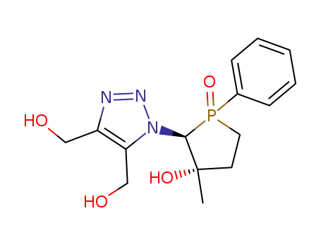 3-hydroxy-2-(4,5-dihydroxymethyl-1H-1,2,3-triazol-1-yl)-3-methyl-1-phenylphospholane-1-oxide