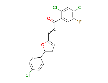 (E)-3-[5-(4-Chloro-phenyl)-furan-2-yl]-1-(2,4-dichloro-5-fluoro-phenyl)-propenone