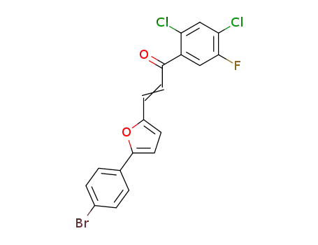 (E)-3-[5-(4-Bromo-phenyl)-furan-2-yl]-1-(2,4-dichloro-5-fluoro-phenyl)-propenone