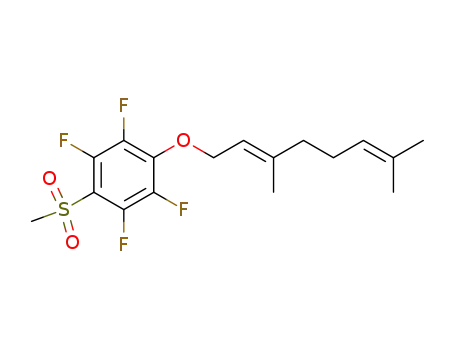 4-[(E)-3,7-Dimethylocta-2,6-dien-1-yloxy]-2,3,5,6-tetrafluorophenyl methyl sulfone