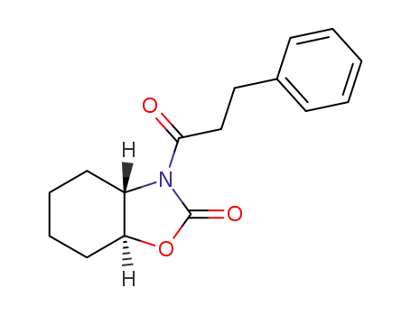 (3aS,7aS)-3-(3-phenylpropanoyl)hexahydrobenzo[d]oxazol-2(3H)-one