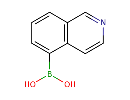 Molecular Structure of 371766-08-4 (Isoquinoline-5-boronic acid)