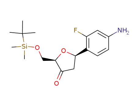 (2R,5R)-5-(4-Amino-2-fluoro-phenyl)-2-(tert-butyl-dimethyl-silanyloxymethyl)-dihydro-furan-3-one