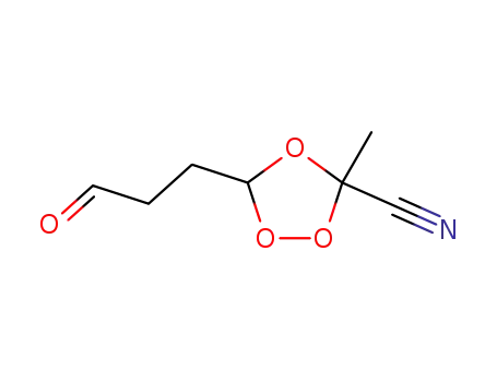 3-methyl-5-(3-oxopropyl)-1,2,4-trioxolane-3-carbonitrile