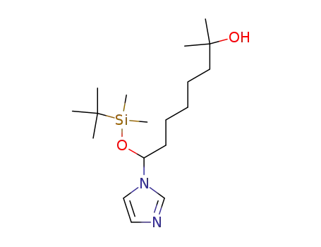 8-(tert-butyl-dimethyl-silanyloxy)-8-imidazol-1-yl-2-methyl-octan-2-ol