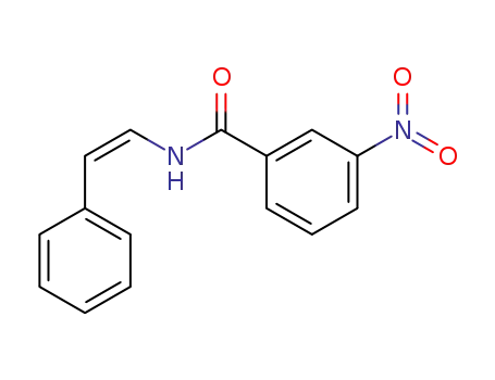 Molecular Structure of 389572-33-2 (Benzamide, 3-nitro-N-[(1Z)-2-phenylethenyl]-)