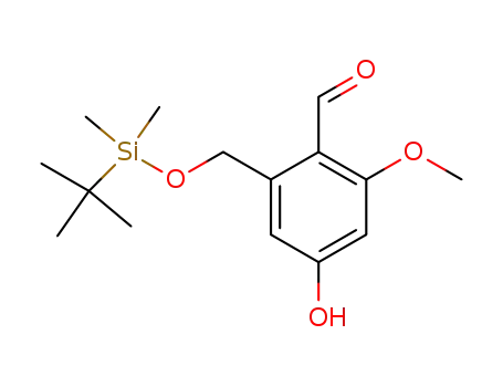 2-(tert-butyl-dimethyl-silanyloxymethyl)-4-hydroxy-6-methoxy-benzaldehyde