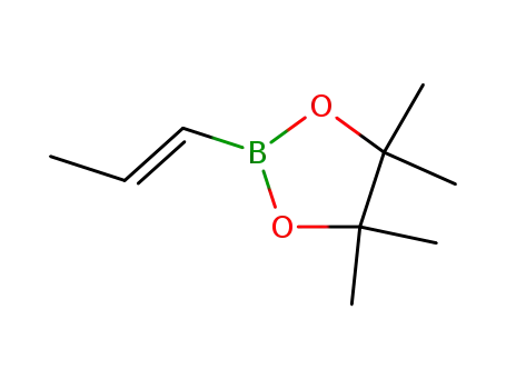 Molecular Structure of 83947-58-4 (4,4,5,5-Tetramethyl-2-((E)-propenyl)[1,3,2]dioxaborolane)