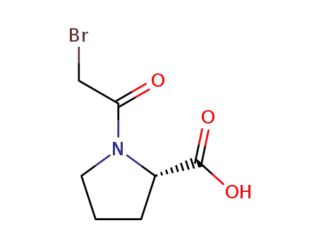 Molecular Structure of 95688-74-7 (L-Proline, 1-(bromoacetyl)-)