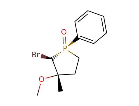 (+/-)-threo-1-phenyl-2-bromo-3-methoxy-3-methylphospholane 1-oxide