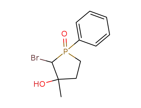 2-Bromo-3-hydroxy-3-methyl-1-phenylphospholane 1-oxide