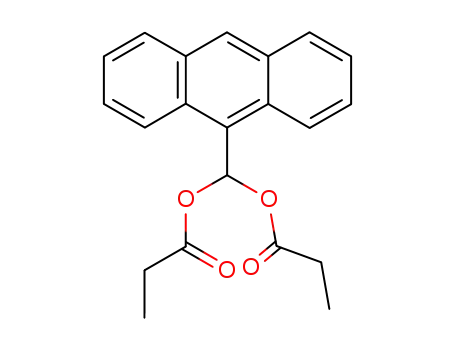 Molecular Structure of 848030-49-9 (Methanediol, 9-anthracenyl-, dipropanoate)