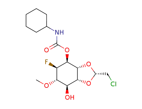 D-5,6-O-(2-chloroethylidene)D-1-O-cyclohexylcarbamoyl-2-deoxy-2-fluoro-3-O-methyl-chiro-inositol